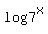 log+7%5Ex