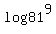log+81%5E9