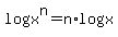 log+x%5En+=+n%2Alog+x