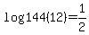 log144%2812%29+=+1%2F2
