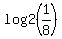 log2%281%2F8%29