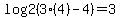 log2%283%284%29-4%29=3