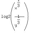 log2%28x%5E%281%2F3%29%2Fy%5E%281%2F3%29%29