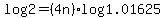 log2=%284n%29log1.01625