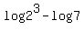log2%5E3-log7