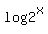 log2%5Ex%29