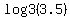log3%28+3.5%29