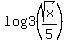 log3%28sqrt%28x%29%2F5%29