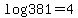 log3+81+=+4