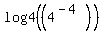 log4%28%284%5E%28-4%29%29%29