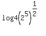 log4%282%5E5%29%5E%281%2F2%29