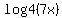 log4%287x%29