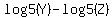 log5%28Y%29+-+log5%28Z%29