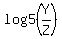 log5%28Y%2FZ%29