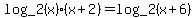log_2%28x%29%28x%2B2%29+=+log_2%28x%2B6%29