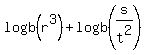 logb%28r%5E3%29+%2B+logb%28s%2Ft%5E2%29