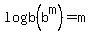 \"logb+%28b%5Em%29=m\"