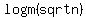 logm%28sqrt+n%29