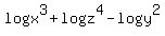 logx%5E3%2Blogz%5E4-logy%5E2