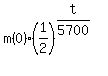 m%280%29%2A%281%2F2%29%5E%28t%2F5700%29