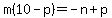 m%2810-p%29=-n%2Bp
