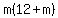 m%2812+%2B+m%29