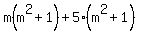 m%28m%5E2%2B1%29%2B5%28m%5E2%2B1%29