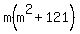 m%28m%5E2%2B121%29
