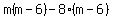 m%28m-6%29-8%28m-6%29