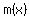 m%28x%29
