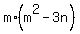 m%2A%28m%5E2-3n%29