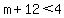 m%2B12%3C4