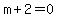 m%2B2=0
