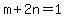 m%2B2n=1