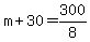 m%2B30=300%2F8