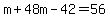 m%2B48m-42=56