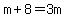 m%2B8=3m