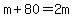 m%2B80=2m