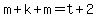 m%2Bk%2Bm=t%2B2