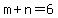m%2Bn+=+6