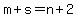 m%2Bs=n%2B2