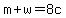 m%2Bw=8c