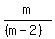 m%2F%28%28m-2%29%29