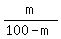 m%2F%28100-m%29