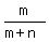 m%2F%28m%2Bn%29