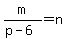m%2F%28p-6%29=n