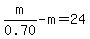 m%2F0.70+-+m+=+24