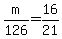 m%2F126+=+16%2F21