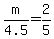 m%2F4.5=2%2F5