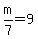 m%2F7=9